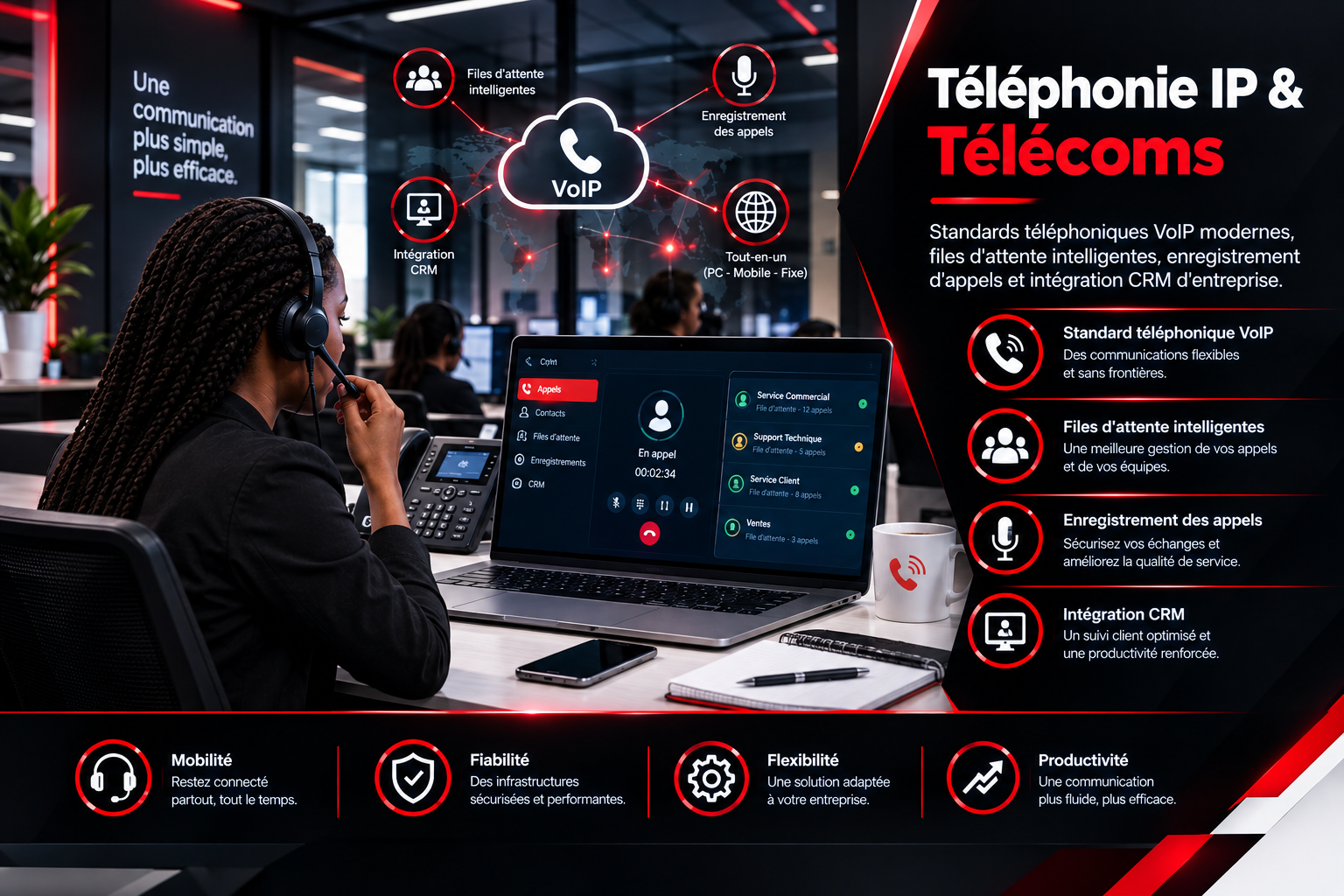 Téléphonie IP et télécoms